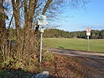 Hier verlassen wir die Fahrstraße...