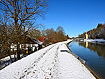 Der Isarkanal auf Höhe des Bruckenfischers