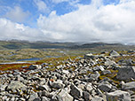 Blick auf die Fluss- und Seenlandschaft im Nordosten