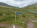 ...und erreichen am südlichen Kjondalen eine Verzweigung