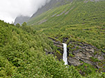 Ein erster Blick zum Storseterfossen