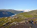 Blick Richtung Ringedalsvatnet und Folgefonna-Nationalpark