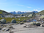 Die vergletscherte Bergwelt des Folgefonna-Nationalparks