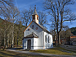 An der Kapelle St. Gregor in Oberammergau...