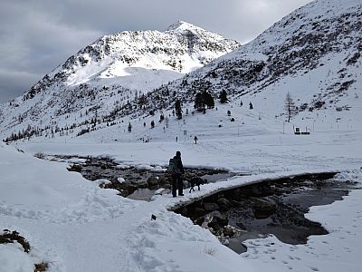Die Brücke führt zurück zur Fahrstraße... 