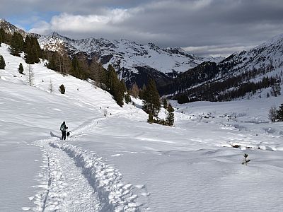 Wunderschön zieht sich der schmale Pfad... 