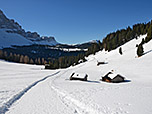 Blick zurück über den Aufstiegsweg