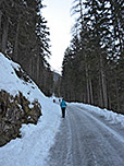...in das enger werdende Tal hinein