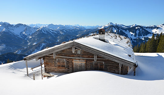 Rotwandhaus - Winterwandern und Rodeln am Spitzingsee