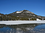 Blick über den Spitzingsee zur Brecherspitz