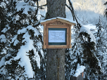 Auch über den Zustand der Rodelbahn wird informiert.