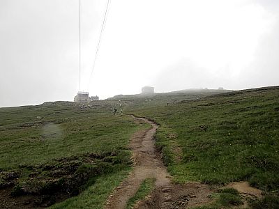 Blick zurück zur Seilbahn ... 