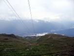 Bequem bringt uns die Seilbahn nach Sinai