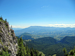Blick zum Bucegi Gebirge im Osten