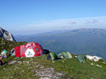 Unsere Zelte am Refugiul Grind II (2206 m)