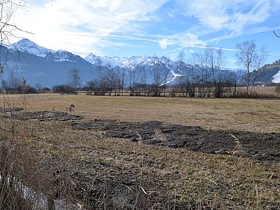 Der Ausblick Richtung Kaprun zum Imbach- und Kitzsteinhorn