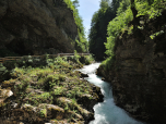 Der Blick zurück auf die Wassermassen