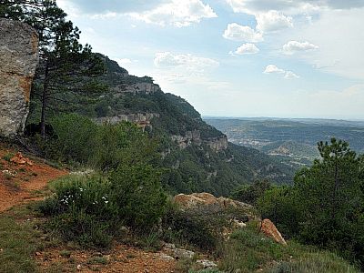 Wir verlieren etwas an Höhe und ...