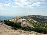 Blick zurück nach Südwesten auf unseren Wegverlauf