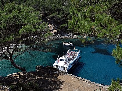 Die Fähre kann genutzt werden um nach Port de Soller zu fahren.