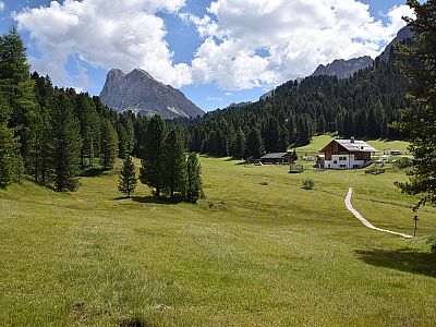 Der Peitlerkofel im Osten