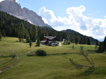 Die Edelweißhütte am Parkplatz