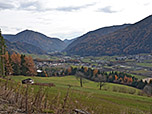 Blick hinunter auf Trens und Stilfes