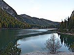 Blick zum Hotel Lago di Braies