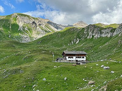 Blick zurück zur Sesvennahütte