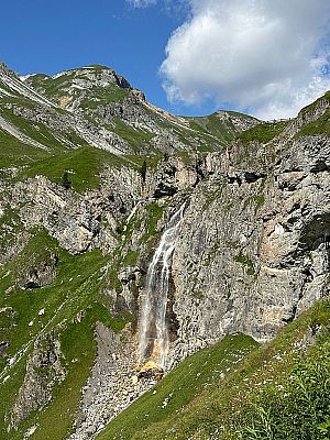 Blick zum Schwarzwand-Wasserfall