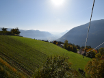 Der Ausblick nach Südosten ins Etschtal
