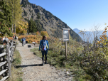 Bequem wandern wir zur nahen Leiteralm