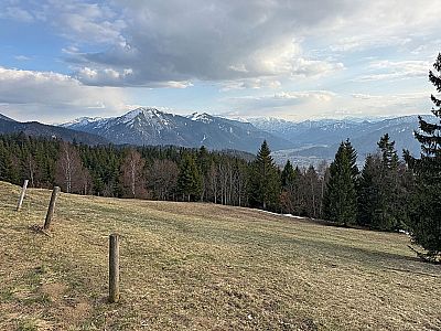 Blick auf Wallberg, Setzberg und die Blauberge