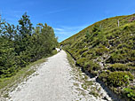 ...und wir erreichen einen breiten Almweg