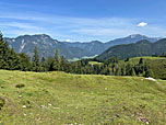 Blick zum Fellhorn und zur Steinplatte