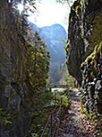 Blick zurück zum Klammeingang