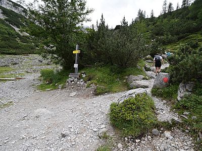 Vom Seebensee steigen wir weiter auf zur Coburger Hütte