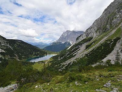 Allmählich wird der See kleiner ...