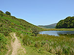 Sobald wir den Llyn Cynwch hinter uns gelassen haben, ...